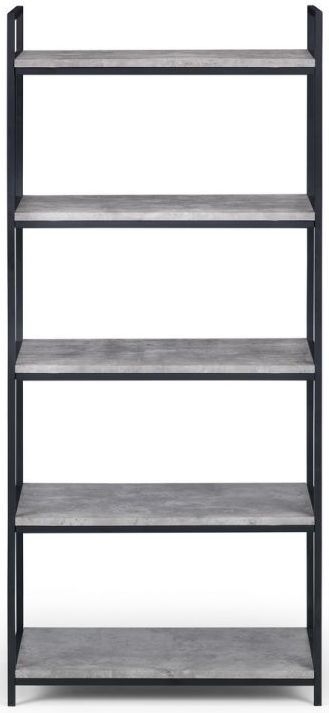 Julian Bowen Staten Concrete Effect Tall Bookcase