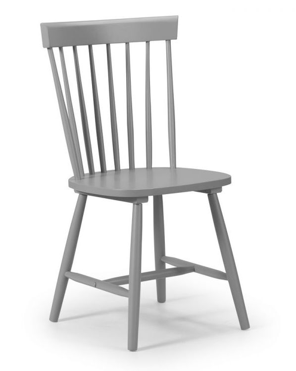 Julian Bowen Torino Lunar Grey Dining Chair Sold In Pairs