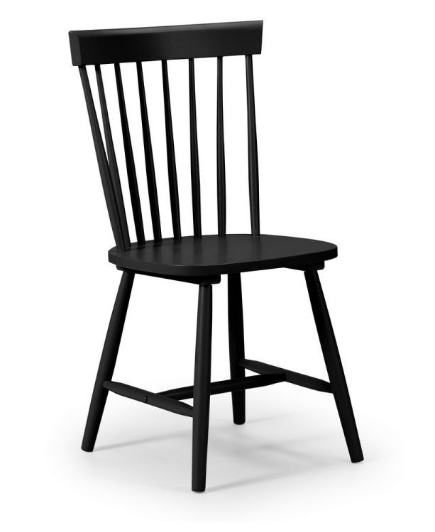 Julian Bowen Torino Lunar Black Dining Chair Sold In Pairs