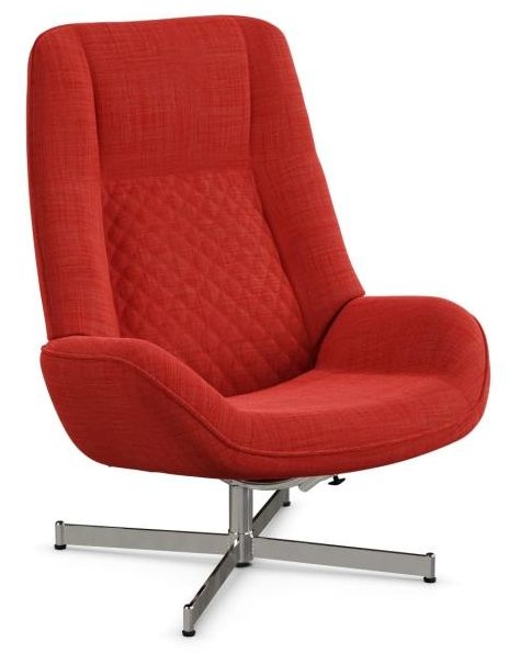 Bordeaux Lido Tulip Fabric Swivel Recliner Chair