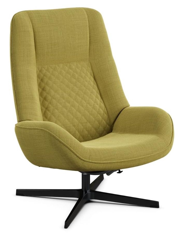 Bordeaux Lido Light Green Fabric Swivel Recliner Chair