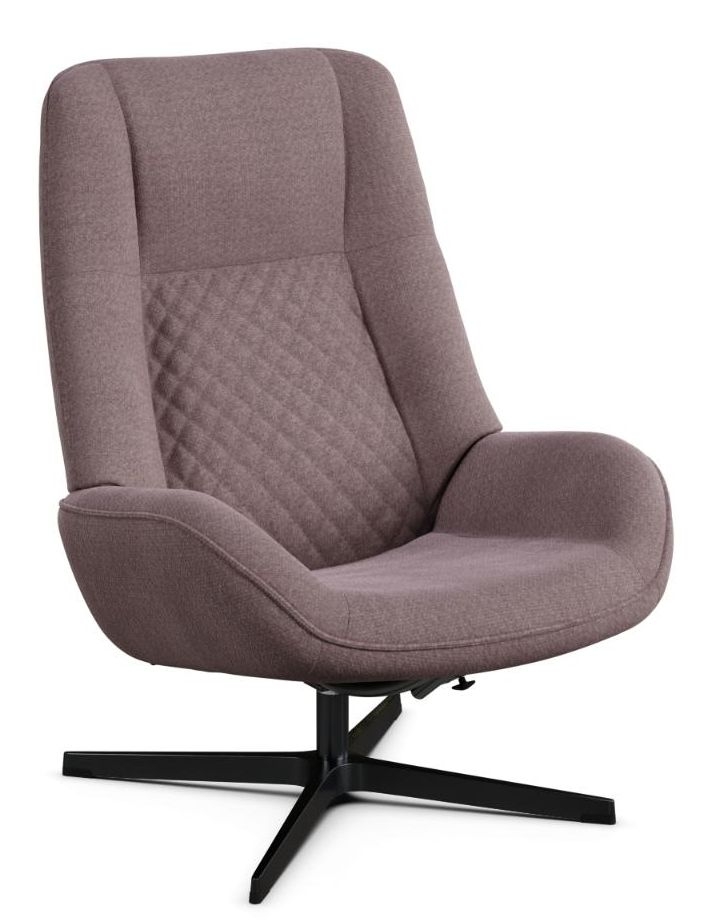 Bordeaux Yeti Fr Rosa Fabric Swivel Recliner Chair