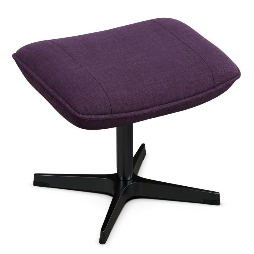 Bordeaux Lido Purple Fabric Footstool