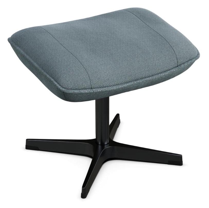 Bordeaux Yeti Fr Light Blue Fabric Footstool