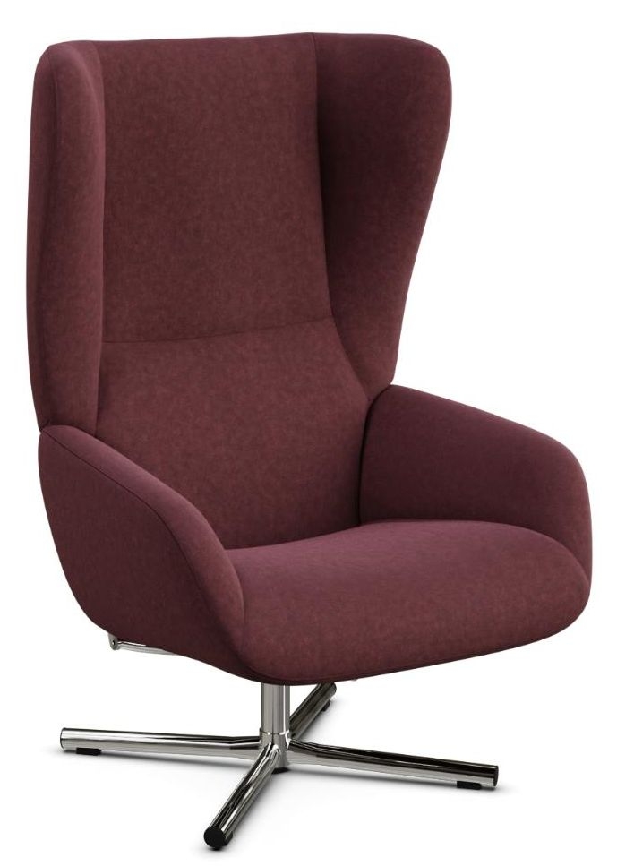 Chef Flannel Chef Fabric Swivel Recliner Chair