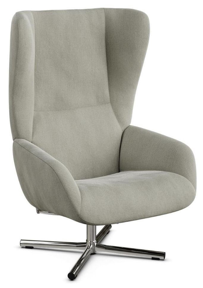 Chef Yeti Fr Sand Fabric Swivel Recliner Chair
