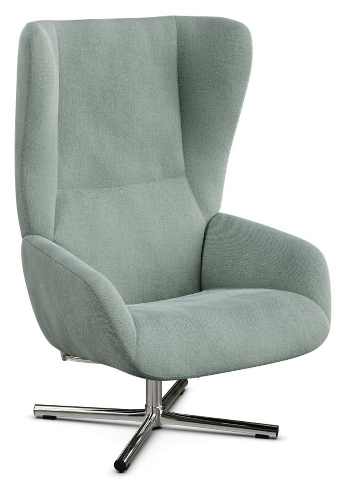 Product photograph of Chef Yeti Fr Turquoise Fabric Swivel Recliner Chair from Choice Furniture Superstore