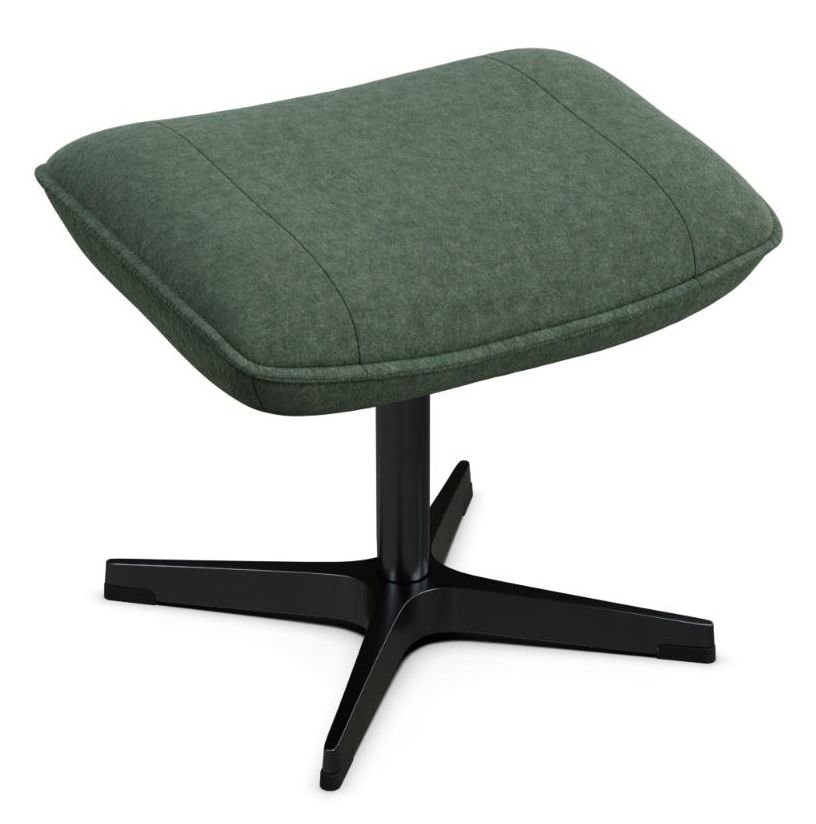 Chef Flannel Light Green Fabric Footstool