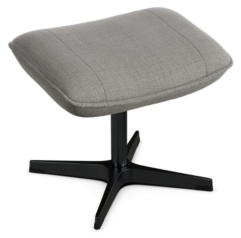 Chef Lido Grey Fabric Footstool