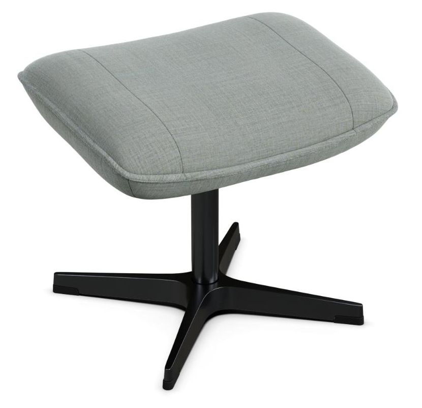 Chef Lido Light Grey Fabric Footstool