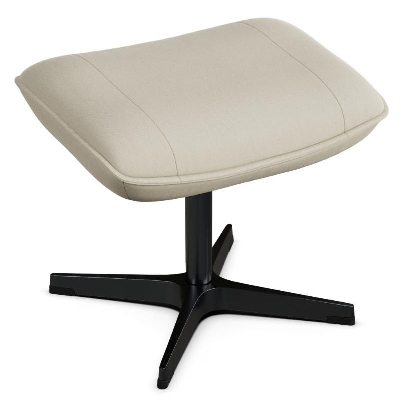 Chef Soft White Leather Footstool