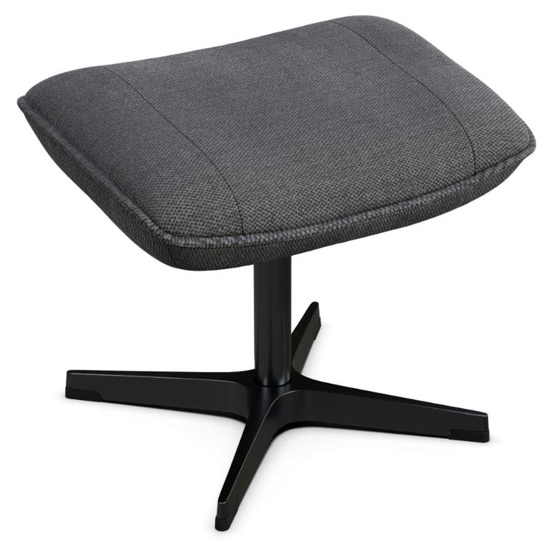Chef Yeti Fr Dark Grey Fabric Footstool
