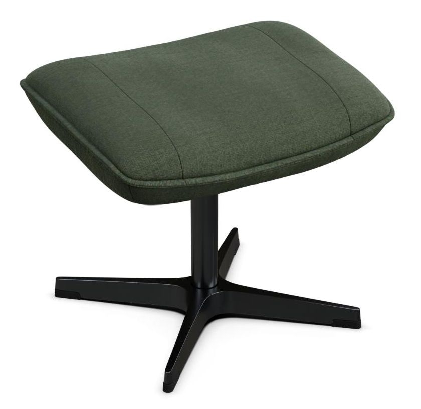 Chef Yeti Fr Moss Green Fabric Footstool