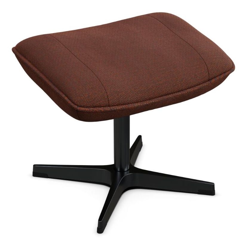 Chef Yeti Fr Rust Red Fabric Footstool