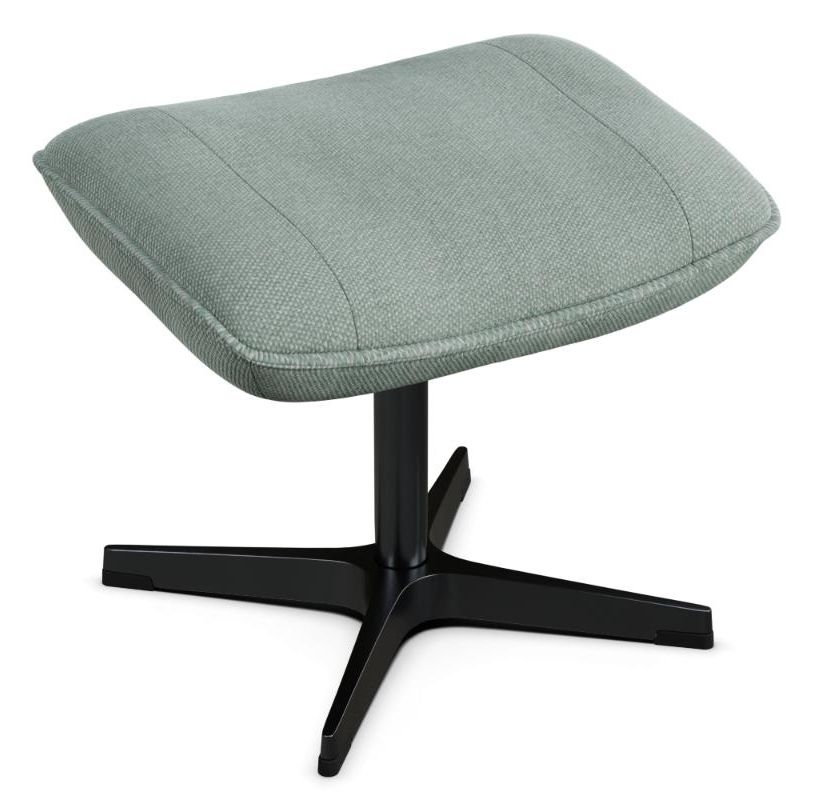 Chef Yeti Fr Turquoise Fabric Footstool