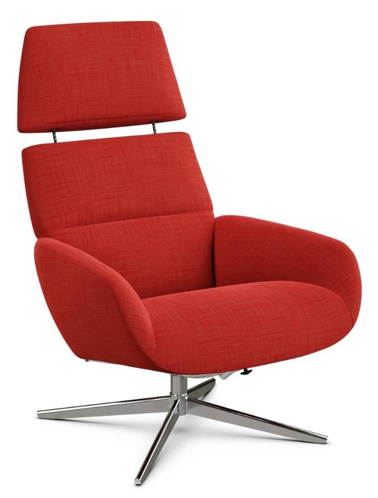 Ergo Plus Lido Tulip Fabric Swivel Recliner Chair