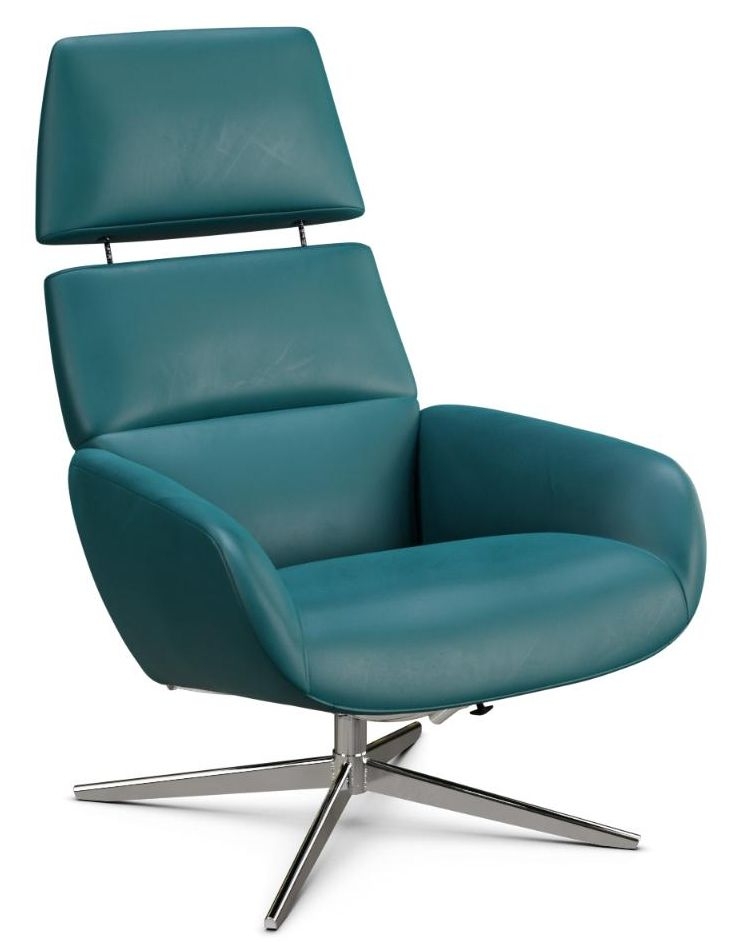 Ergo Plus Soft Pertol Leather Swivel Recliner Chair
