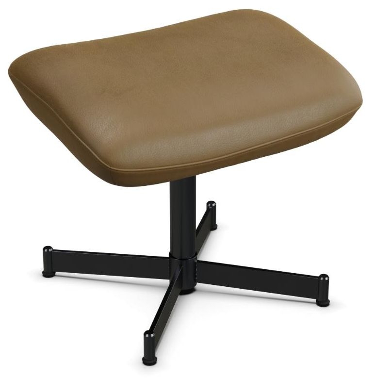 Ergo Plus Balder Gold Leather Footstool