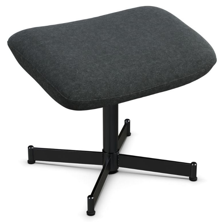 Ergo Plus Flannel Dark Grey Fabric Footstool