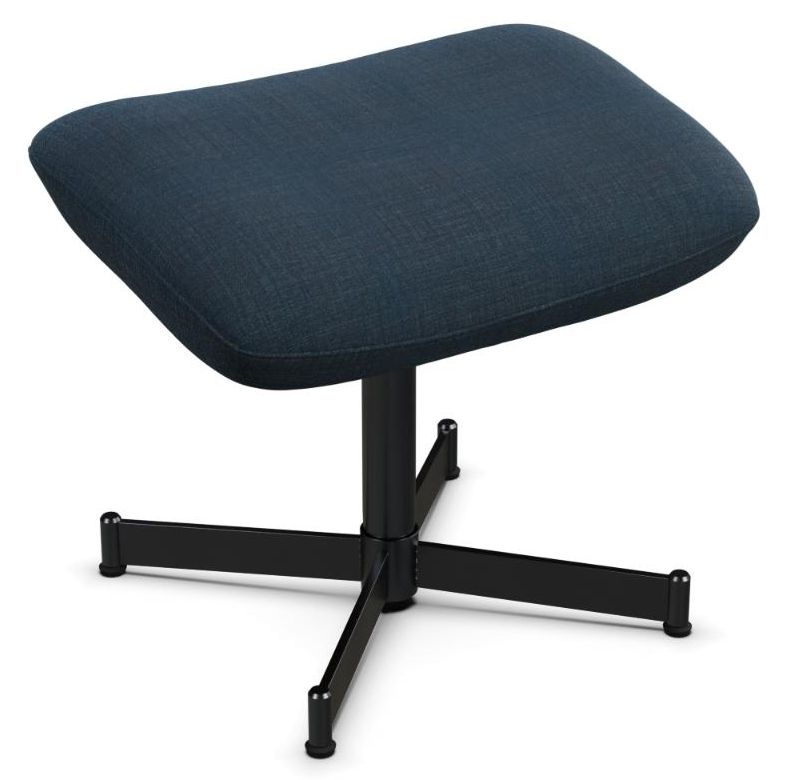 Ergo Plus Lido Dark Blue Fabric Footstool