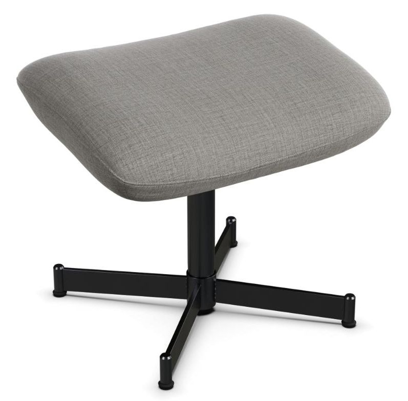 Ergo Plus Lido Grey Fabric Footstool