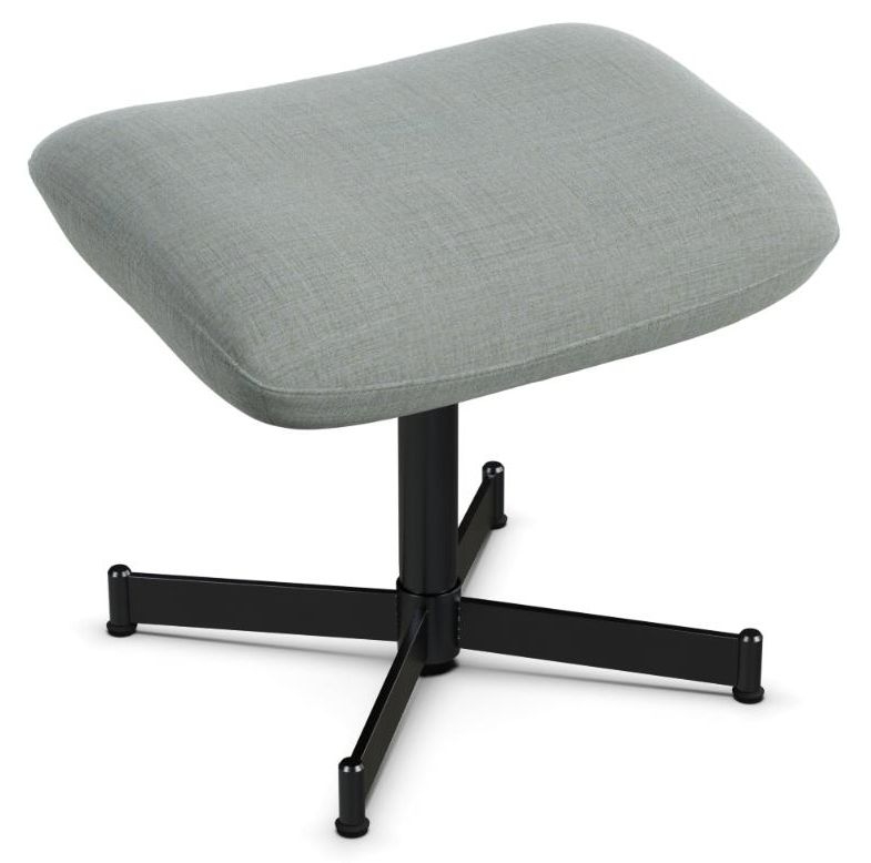 Ergo Plus Lido Light Grey Fabric Footstool