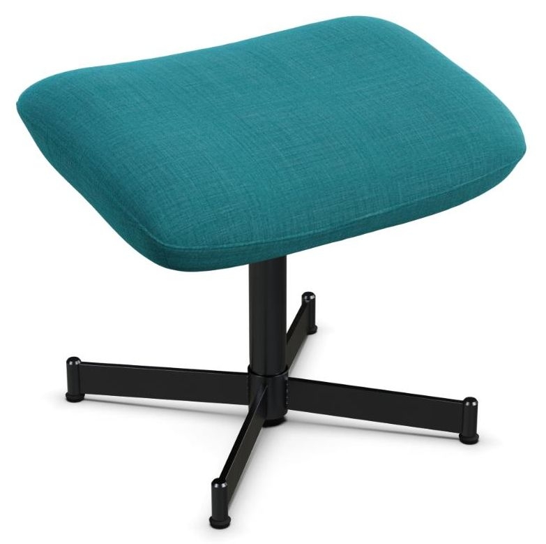 Ergo Plus Lido Petrol Fabric Footstool