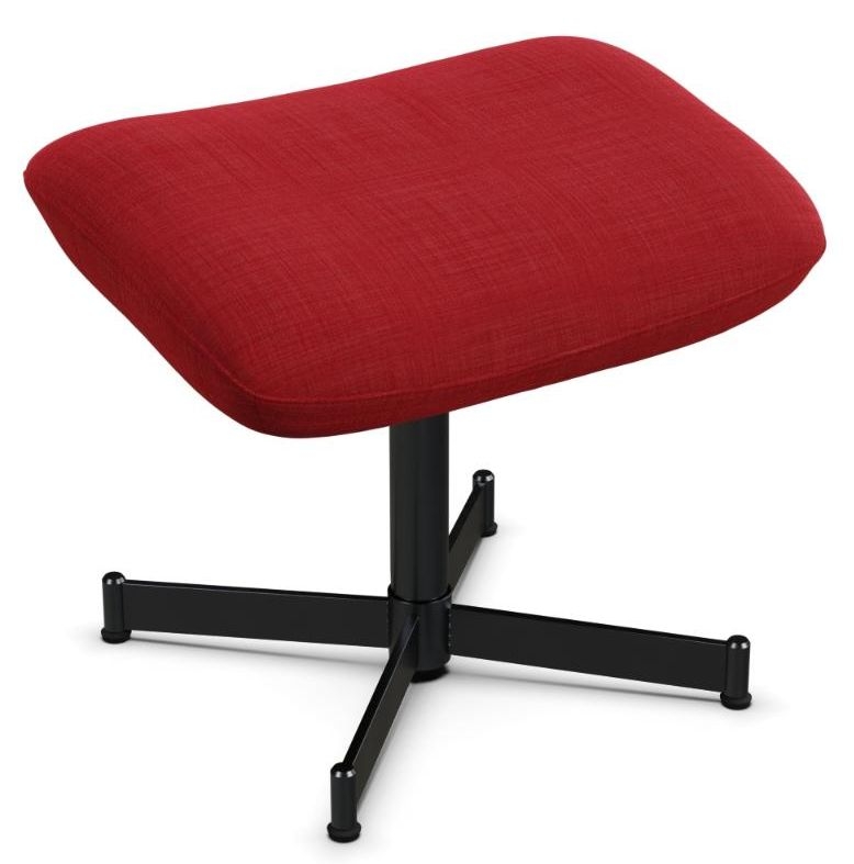 Ergo Plus Lido Signalred Fabric Footstool
