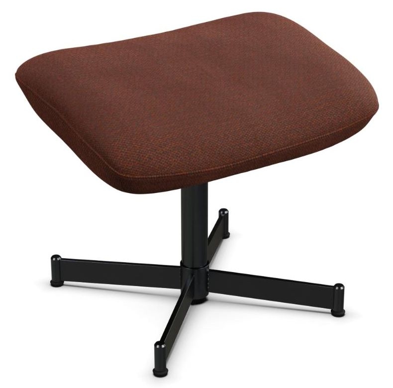 Ergo Plus Yeti Fr Rust Red Fabric Footstool