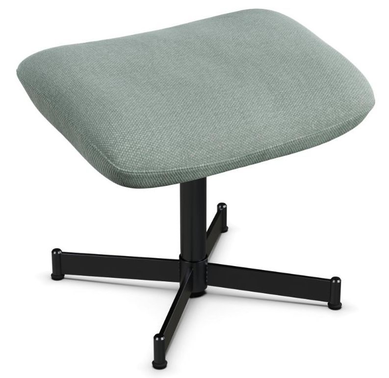 Ergo Plus Yeti Fr Turquoise Fabric Footstool