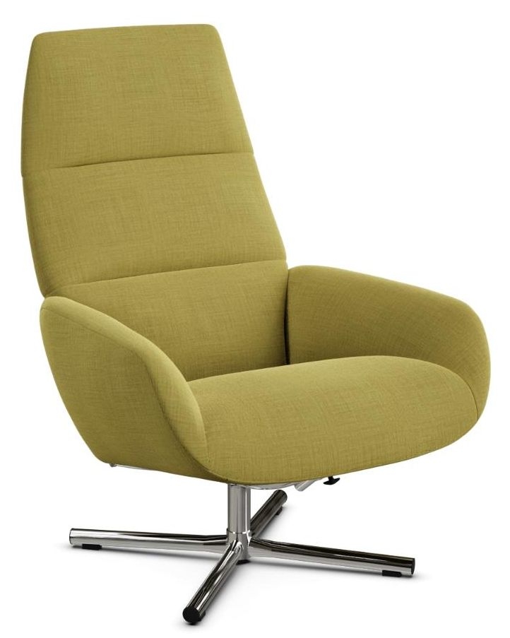 Product photograph of Ergo Lido Light Green Fabric Swivel Recliner Chair from Choice Furniture Superstore