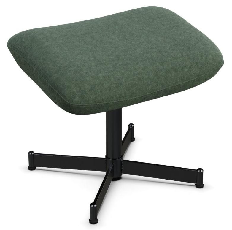 Ergo Flannel Light Green Fabric Footstool