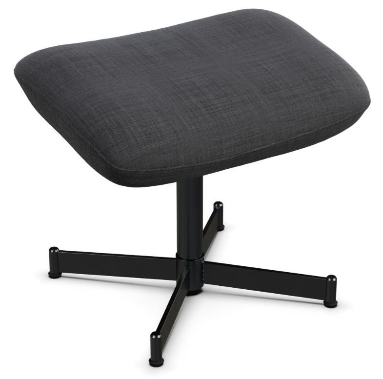 Ergo Lido Anthracite Fabric Footstool