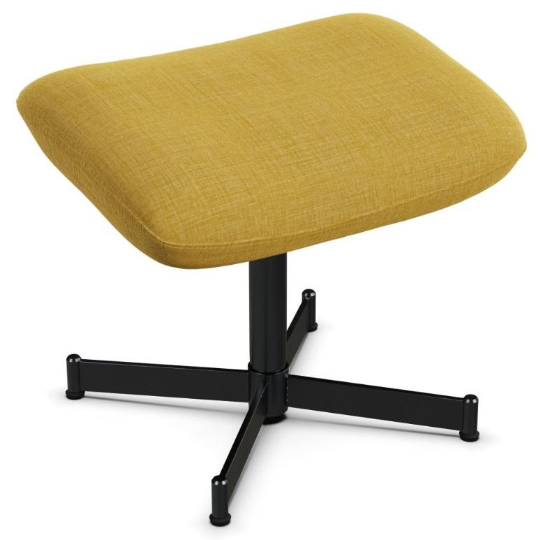 Ergo Lido Yellow Fabric Footstool