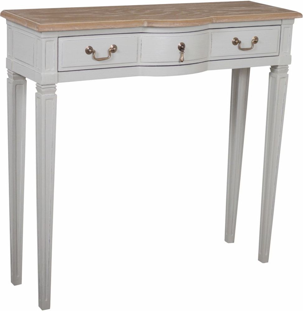 Annabelle French Oak And Putty Painted Console Table