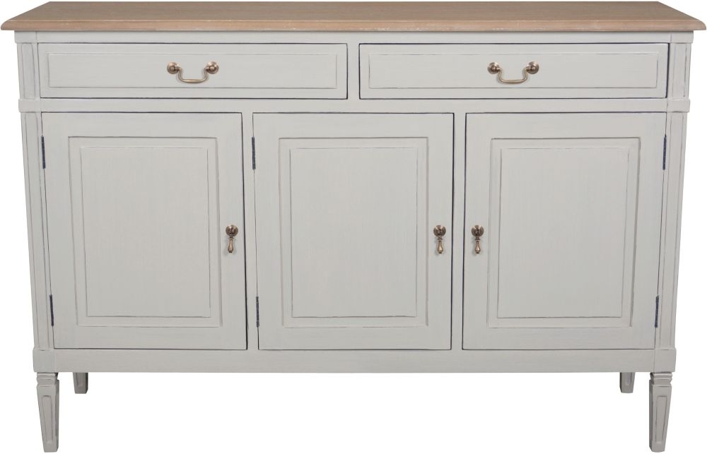 Annabelle French Oak And Putty Painted Sideboard
