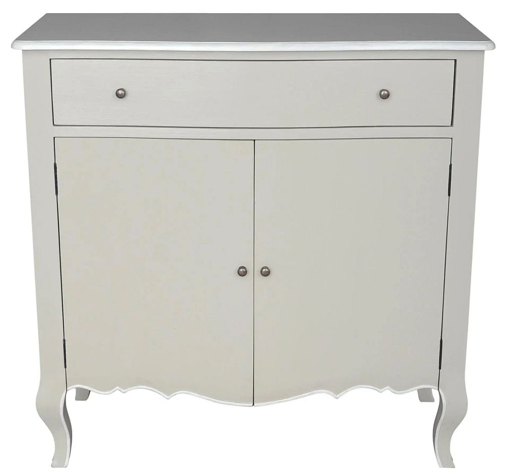 Avignon French Distressed Linen And Offwhite Sideboard