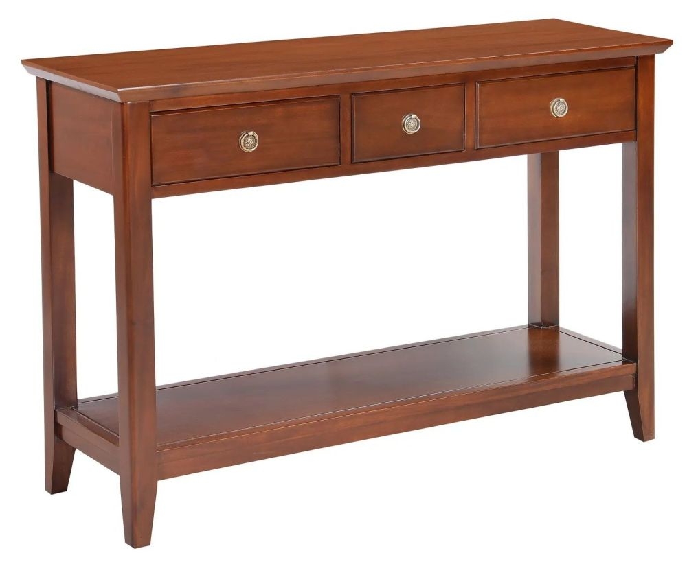 Bordeaux French Mahogany Straight Leg Console Table