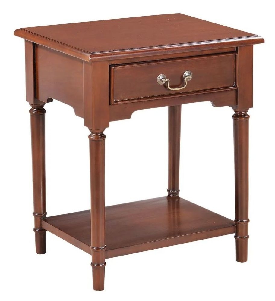 Bordeaux French Mahogany Straight Leg Side Table