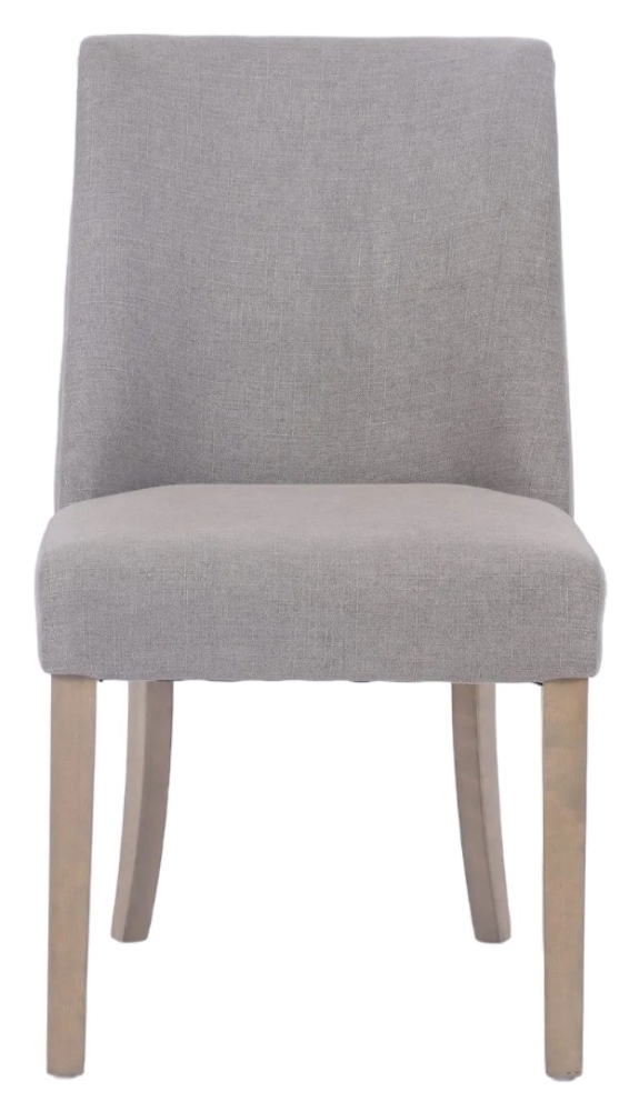 Rosa Sand Linen Dining Chair Solid In Pairs