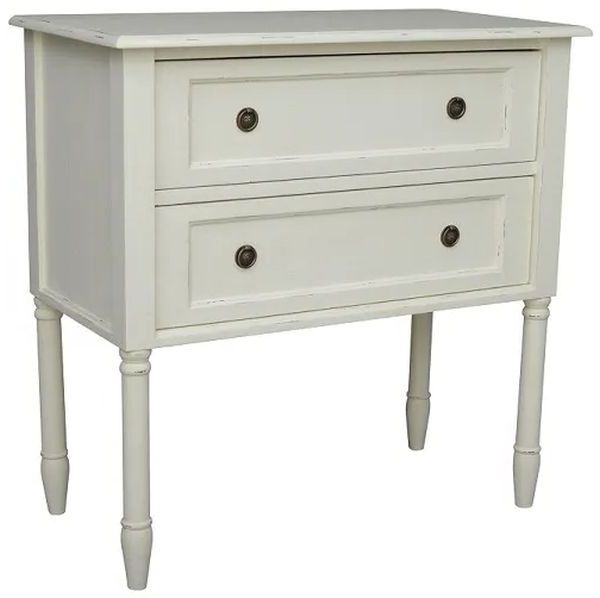 Emily French Off White 2 Drawer Chest