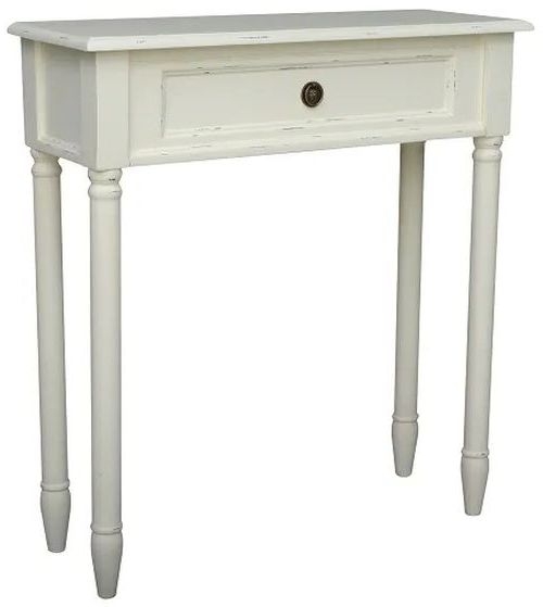 Emily French Off White 1 Drawer Medium Console Table