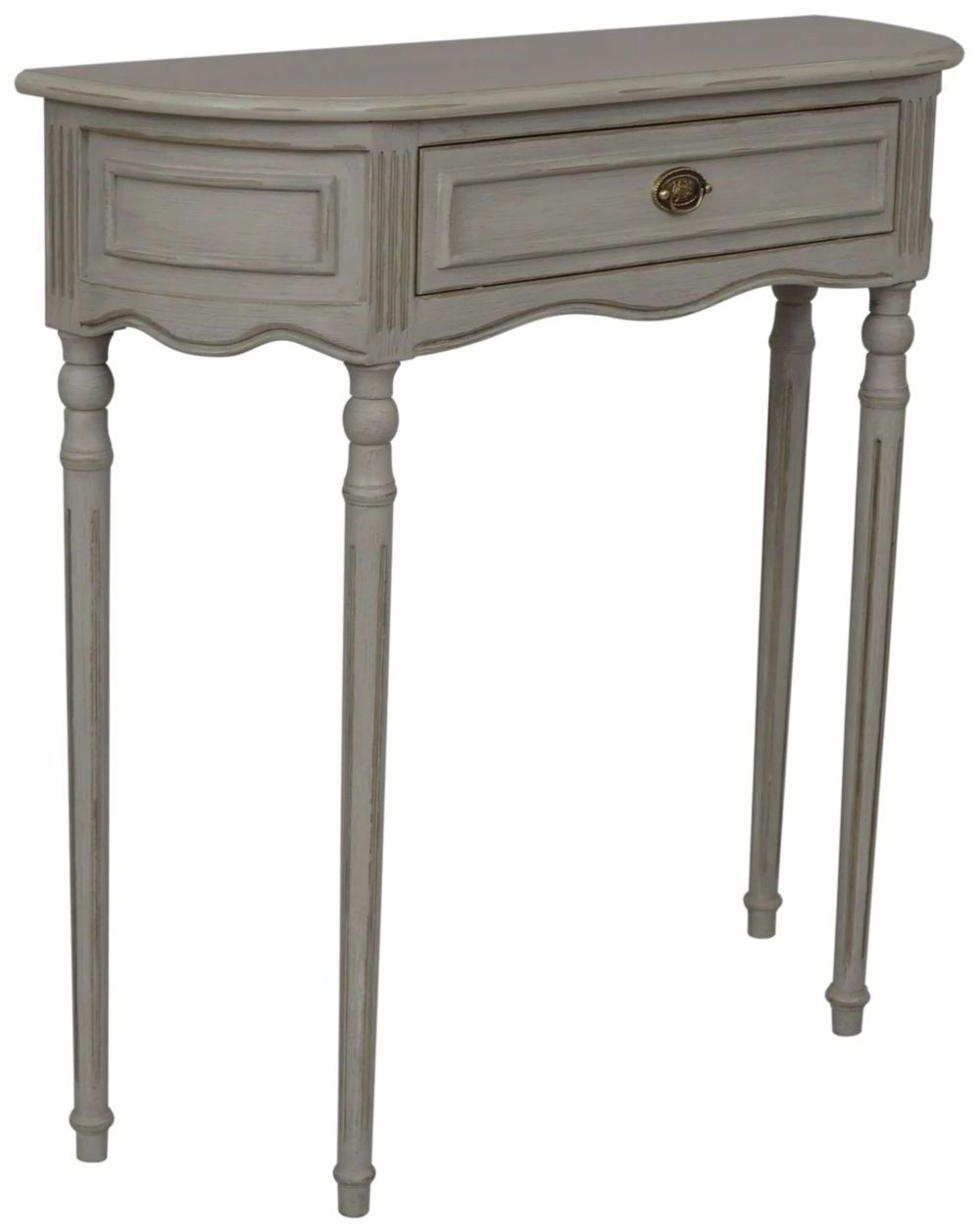 Heritage French Grey 1 Drawer Small Console Table