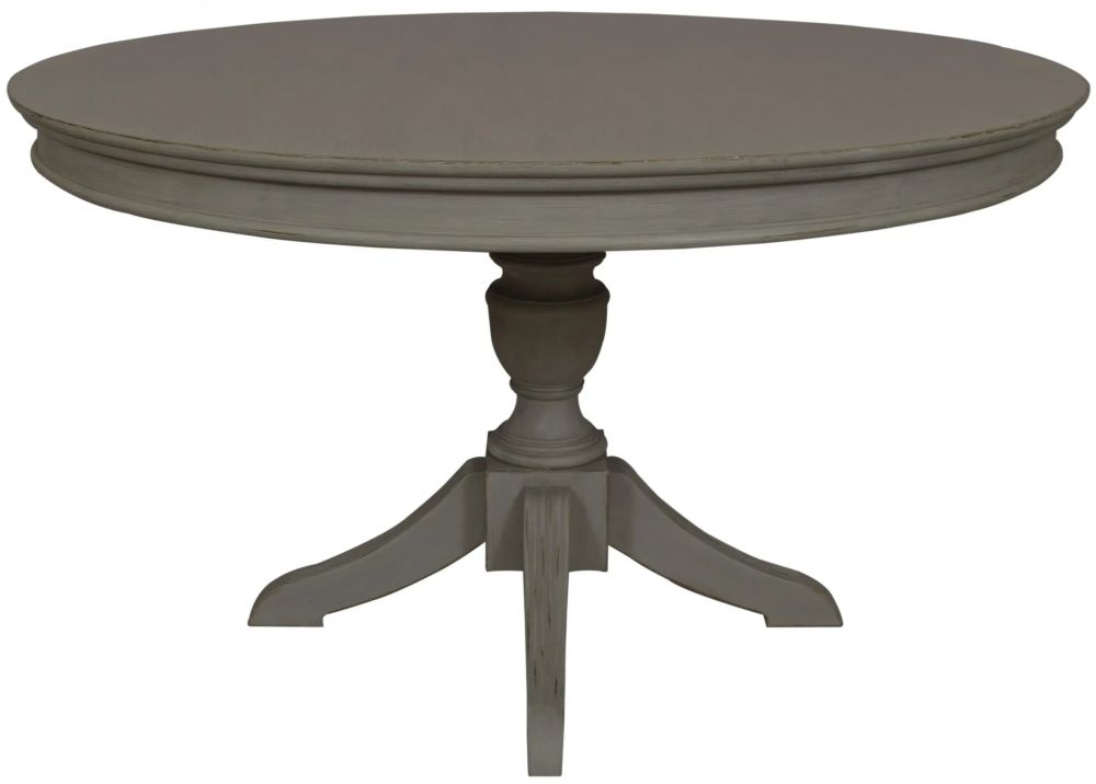 Heritage French Grey 130cm Round Dining Table