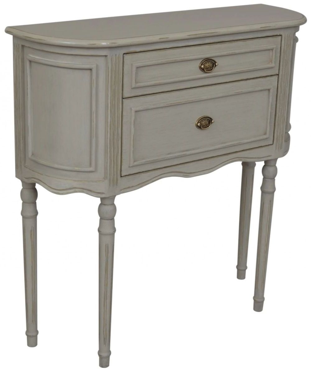 Heritage French Grey 2 Drawer Chest