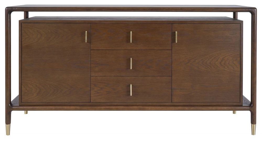 Lisa Walnut 2 Door Large Sideboard