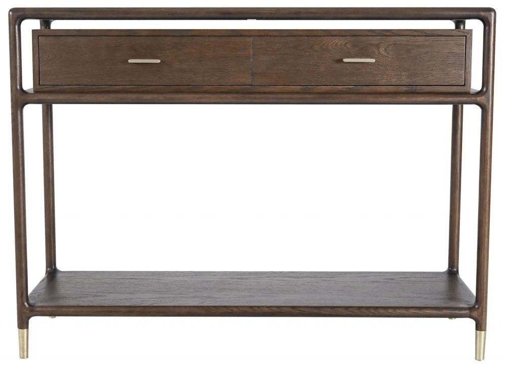 Lisa Walnut 2 Drawer Console Table