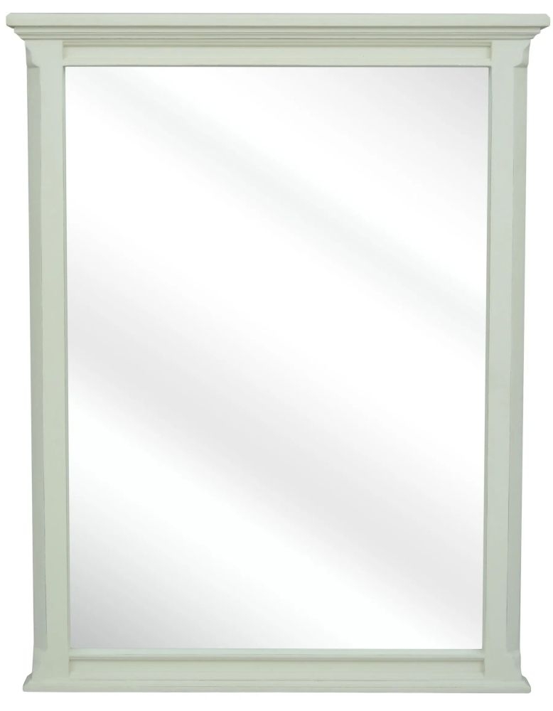 Vanessa French Lime White Wall Mirror 70cm X 90cm