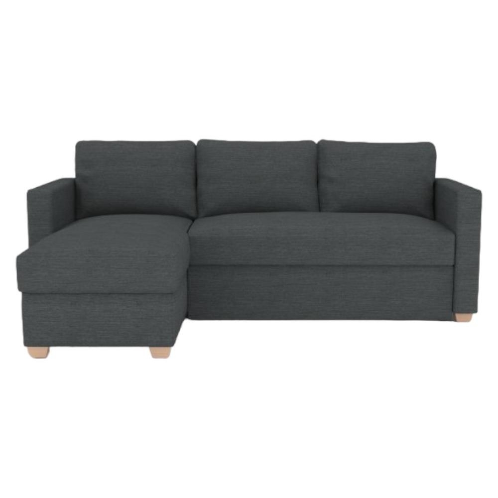 Kyoto Oscar Corner Sofa Bed Dalton Charcoal