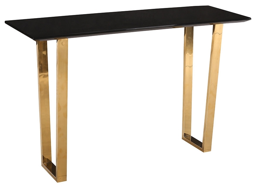 Antibes Black And Gold Console Table